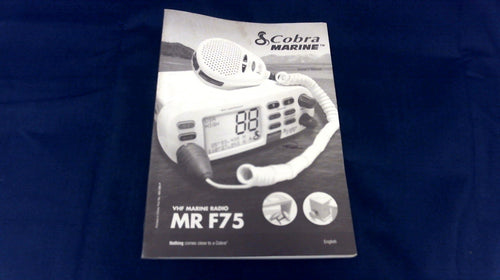 Cobra Marine VHF Marine Radio MR F75 Owners Manual - Used