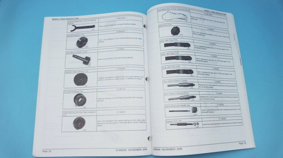 2006 Mercruiser Sterndrive Gasoline Engines Special Tools Manual Use