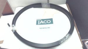 Taco Metals V21-3670BKA20D-1 Rigid Vinyl Rub Rail Black - 20 FT