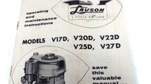 1957 Lauson 4 Cycle Engine Operating/Maintenance Manual & Service Directory