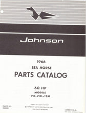 1966 Johnson 60 HP Model VX-12M VXL-12M Parts Catalog