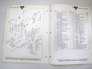 1964 Johnson 75HP V4S-16A V4SL-16A V4H-16A V4HL-16A Parts Catalog/List - Used