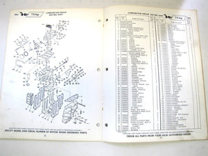 1965 Johnson 75HP 14A V4AL-17S Electramatic Parts Catalog/List - Used