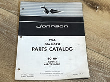 1966 Johnson Sea Horse 80HP V4S-18C V4SL-18C Parts Catalog/List - Used