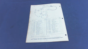 1966 Johnson V4A-18C V4AL-18C Sea Horse 80HP Parts Catalog/List - Used