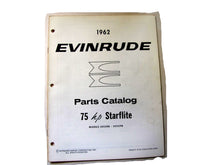 1962 Evinrude 50528B 50529B Starflite 75HP Parts List/Catalog - Used