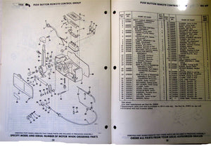 1968 OMC 90HP Stern Drive DU-15S DUE-15S Parts Catalog - Used