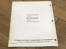 1963 Evinrude 18HP Fastwin 18302L 18303L Parts Catalog/List - Used