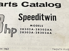 1963 Evinrude 28HP Speedtwin 28302A 28303A Parts Catalog/List - Used