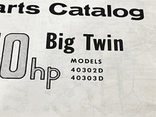 1963 Evinrude 40HP Big Twin 40302D 40303D Parts Catalog/List - Used