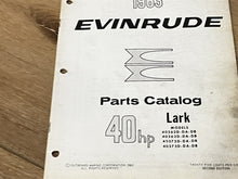 1963 Evinrude 40HP Lark 40362D 40363D 40372D 40373D Parts Catalog/List - Used