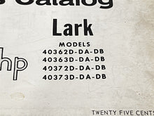 1963 Evinrude 40HP Lark 40362D 40363D 40372D 40373D Parts Catalog/List - Used