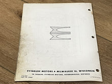 1963 Evinrude 40HP Lark 40362D 40363D 40372D 40373D Parts Catalog/List - Used