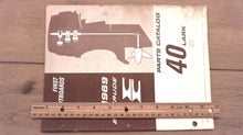 1969 Evinrude 40HP Lark 40972R 40973R Parts Catalog - Used