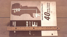 1969 Evinrude 40 HP Big Twin Electric 40952R 40953R Parts Catalog - Used