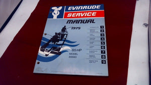 1975 Evinrude 85HP Service Manual 85593 - Used