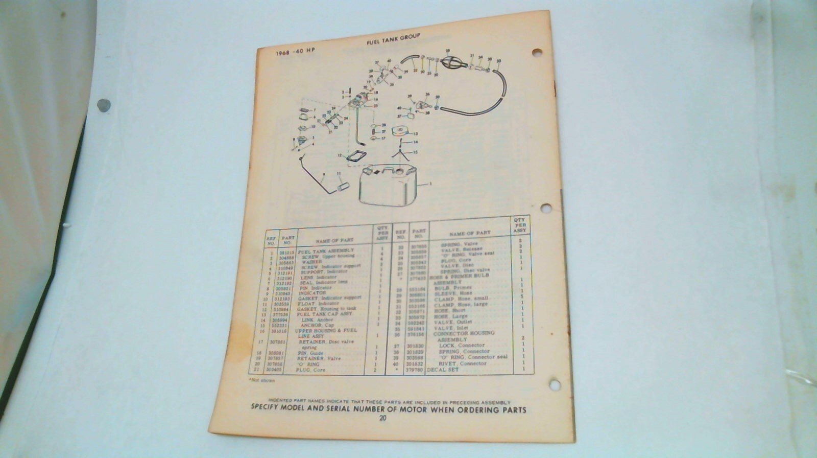 Part Number Rds4ll 1968 Johnson RDS-RDSL-30D, RDS-RDSL-30S, RDS-RDSL-30C 40hp Parts Catal ...
