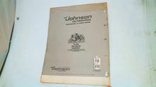 1980 Johnson J4WCS-J4RLCS 4hp Parts Catalog - Used