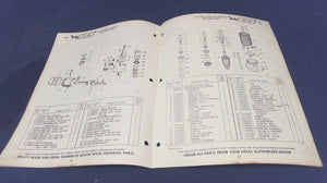 1965 Johnson Sea Horse 380579 40 Hp Parts Catalog Models RK-RKL-27A Used