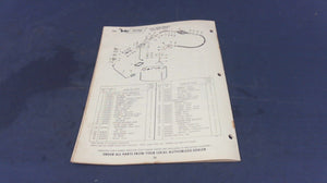 1965 Johnson Sea Horse 380579 40 Hp Parts Catalog Models RK-RKL-27A Used