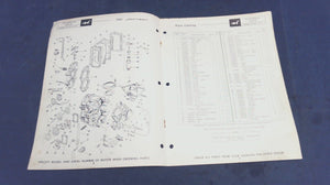 1961 Johnson 18HP FD-15 FDL-15 FD-15F FDL-15F Parts Catalog - Used