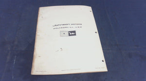 1963 Johnson V4S-15S V4SL-15S Sea Horse Electric 75hp Parts Catalog/List - Used