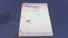 1977 Johnson 388224 55HP Parts Catalog Models 55E77, 55EL77 - Used