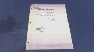 1977 Johnson 388224 55HP Parts Catalog Models 55E77, 55EL77 - Used