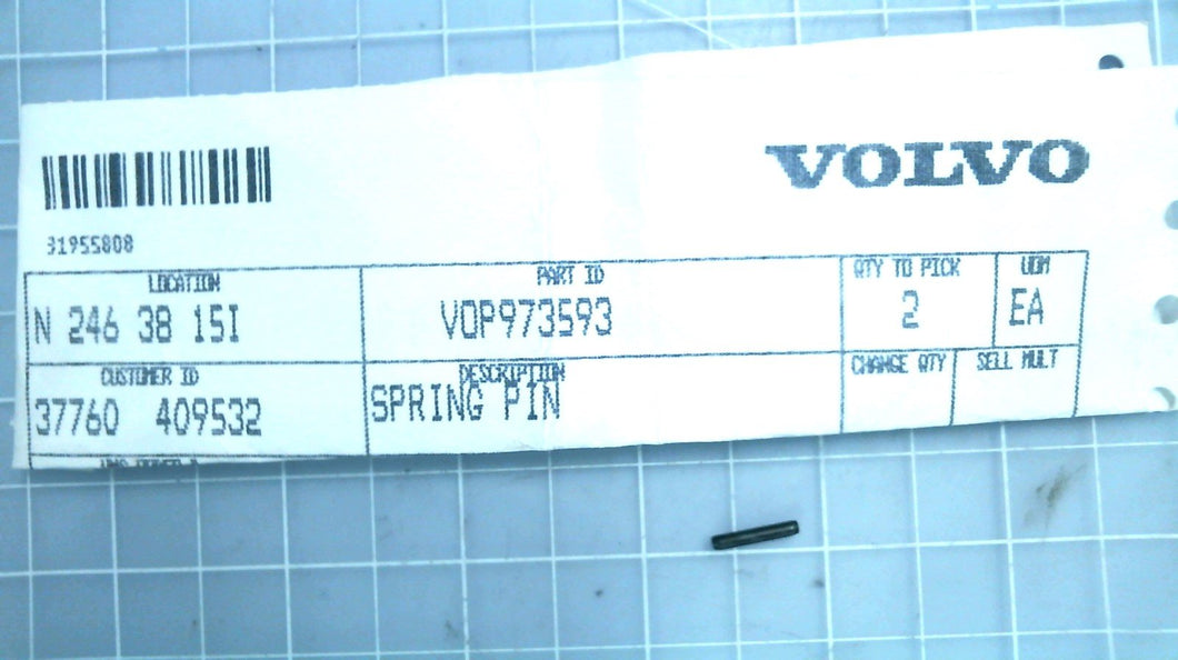 Volvo Penta 973593 Spring Pin