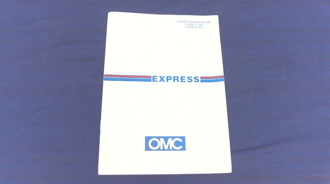 OMC T00617 Tender Handbook - Express 260 Express 305 - Used