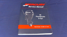 2009 Mercury 40 Fourstroke 3 CYL Service Manual 90-899974 - Used