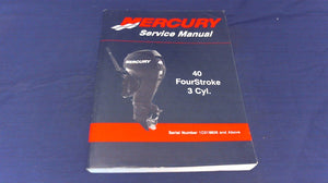 2009 Mercury 40 Fourstroke 3 CYL Service Manual 90-899974 - Used