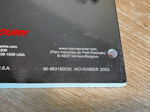 2003 Mercury 90-863160-1 Bravo Sterndrive Units Service Manual & Supplement