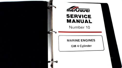 1988 Mercruiser Service Manual #10 Marine Engines GM 4 Cylinder 14693 - Used