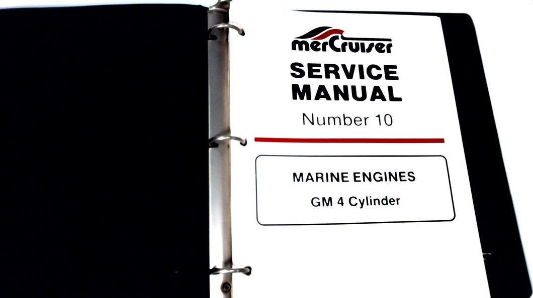 1988 Mercruiser Service Manual #10 Marine Engines GM 4 Cylinder 14693 - Used