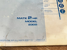 1973 Evinrude Mate Service Manual 2hp Model 2302 - Used