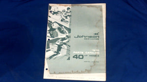 1970 Johnson 40HP 40R70A 40RL70A Parts Catalog 384399