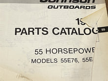 1976 Johnson 55hp 55E76 55EL76 Parts Catalog (Preliminary Edition) - Used