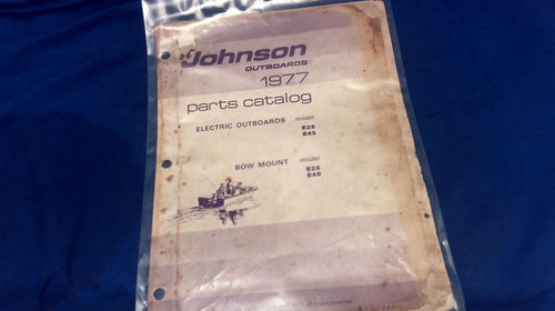 1977 Johnson Electric E25 E45 E28 E48 Parts Catalog