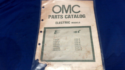 1981 OMC Worktwin Workhorse Electric EB25E EB54M EB828 EB84M EBH4C Parts Catalog