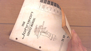 1968 20hp Johnson Service Manual JM 6806