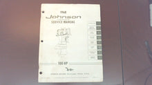 1968 Johnson 100hp Service Manual JM 6812
