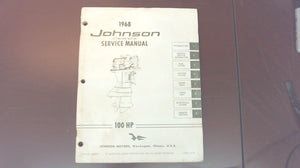 1968 Johnson 100hp Service Manual JM 6812
