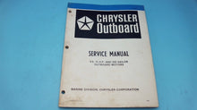 1980 Chrysler Service Manual 9.9 15 HP & Sailor Outboards - Used