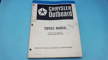 1980 Chrysler Service Manual 100 115 140 HP Outboards - Used