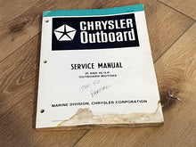 1980 Chrysler Service Manual 35 & 45 HP Outboard - Used