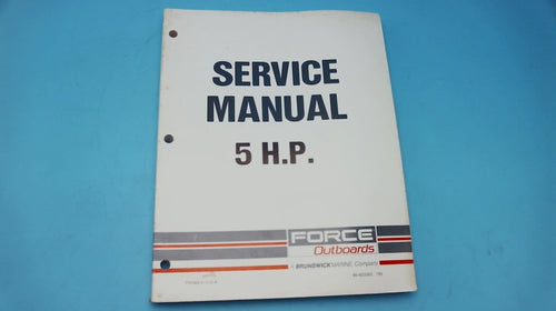 1993 Mercury Force Service Manual 5 HP - Used