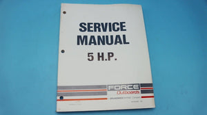 1993 Mercury Force Service Manual 5 HP - Used