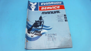 1975 Evinrude Electric EB12 EB14 ET12 ET14 Service Manual - Used