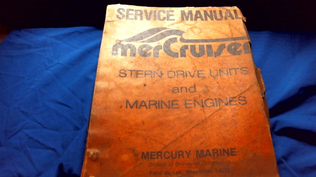 1975 Mercruiser Stern Drive Units & Marine Engines Service Manual - Used